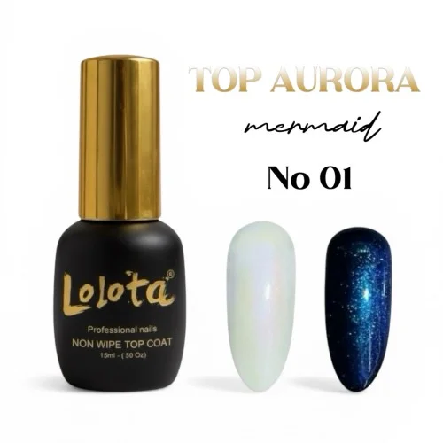 Top Coat Aurora Mermaid 15ml Lolota No01
