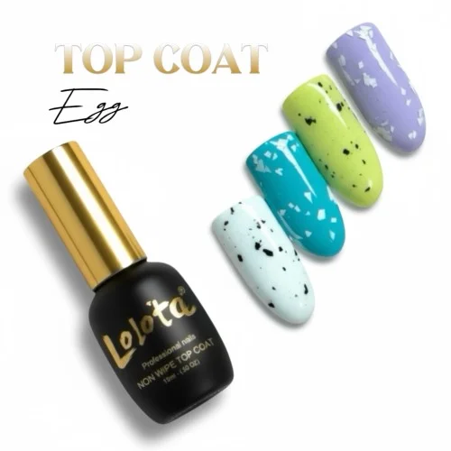 Top Coat Non Wipe Egg 15ml Lolota