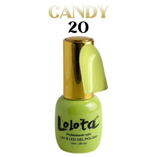 Candy Ημιμόνιμo Βερνίκι Lolota Lime 15ml No20