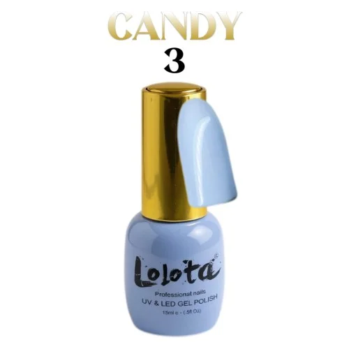 Candy Ημιμόνιμo Βερνίκι Lolota Γαλάζιο 15ml No3