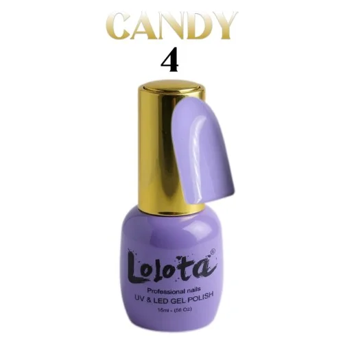 Candy Ημιμόνιμo Βερνίκι Lolota Μωβ 15ml No4