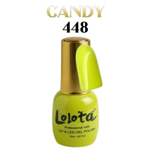 Candy Ημιμόνιμo Βερνίκι Lolota Κίτρινο 15ml No448