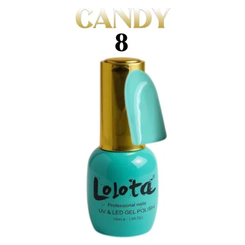 Candy Ημιμόνιμo Βερνίκι Lolota Βεραμάν 15ml No8
