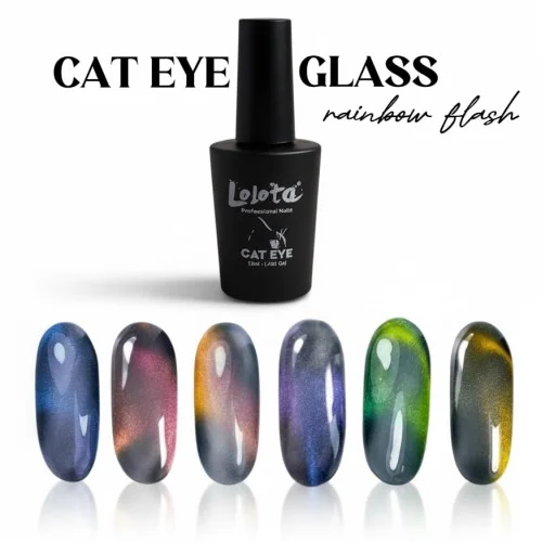 Cat eye Glass Rainbow Flash Lolota 12ml 