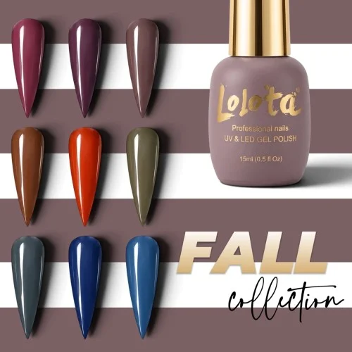Lolota Fall Collection 2026-27 Ημιμόνιμα Επαγγελματικά Βερνίκια 15ml