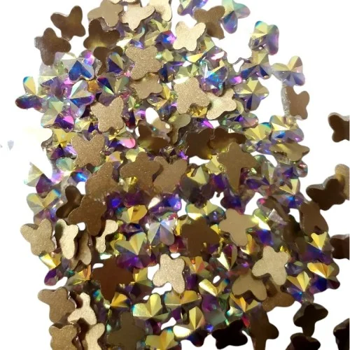 Stras Νυχιών τύπου Swarovski 0,4mm 3D / 140 τεμ. Πεταλούδα