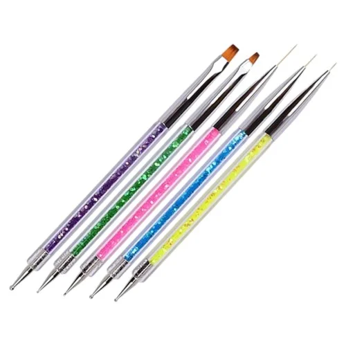 Πινέλα Νυχιών nail art Gel και dotting Σετ 5 τεμάχια