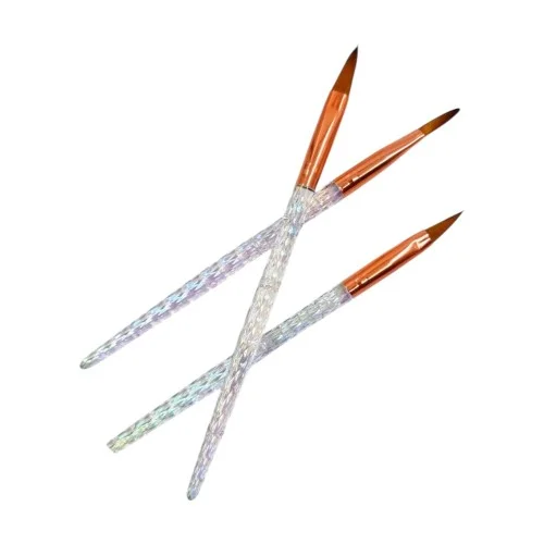 Σετ 3 Πινέλα Ακρυλικού Crystal