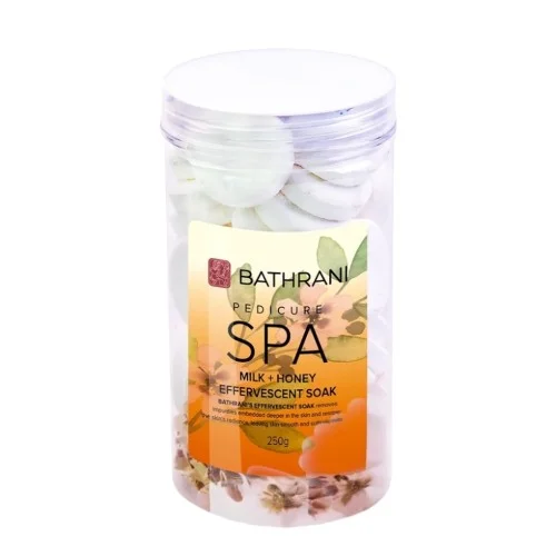 Αναβράζουσες  Ταμπλέτες για Pedicure – SPA MILK + HONEY 250gr