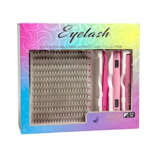 Kit Βλεφαρίδες Τουφάκια Μαύρες 10D/C MIX 0.10 - 16