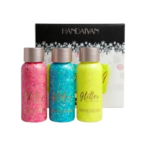 Glitter Face & Body SET 3 τμχ Gel