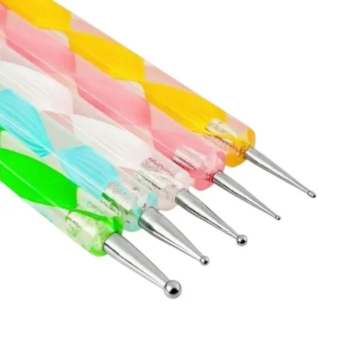 Εργαλεία για Σχέδια Νυχιών Σετ 5 τεμ. Dotting Nail Tool