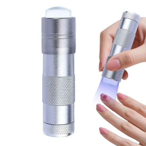 Φακός LED με Σιλικόνη - Portable Mini Nail LED UV Lamp Silicone 12led