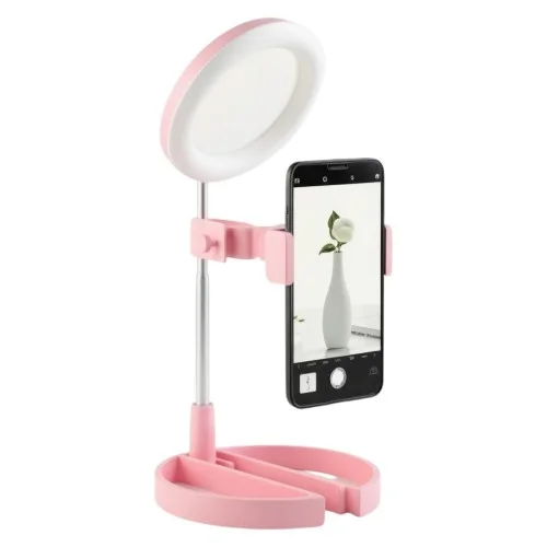 Καθρέφτης με Ring light led και στήριγμα κινητού Mai G3