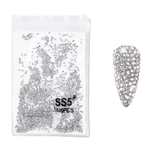 Στρας Νυχιών Global Nail Crystal Lized S5 1,8mm Clear 1440 pcs   