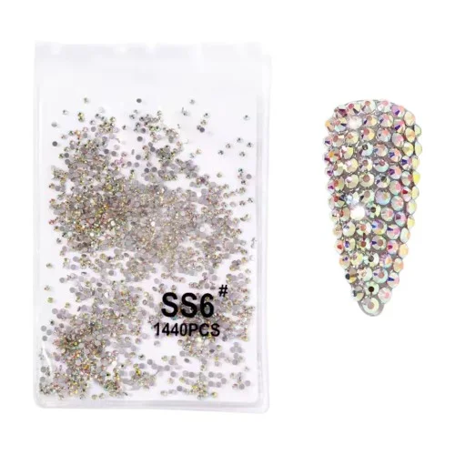 Στρας Νυχιών Global Nail Crystal Lized S6 2,00mm AB 1440 pcs   