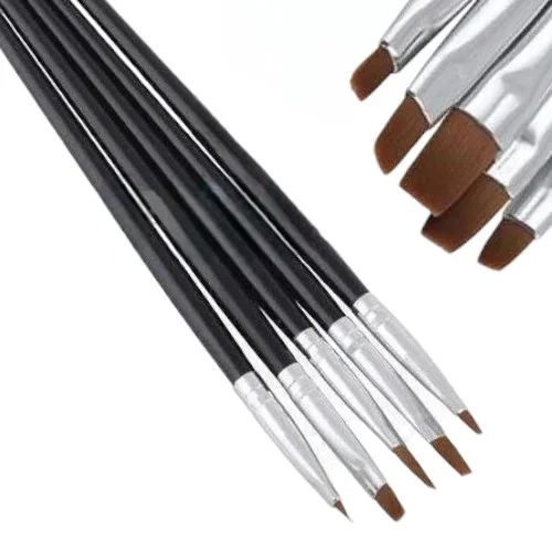 Πινέλα Νυχιών Nail Brush Gel Σετ 5 τεμαχίων Μεγέθη 2-4-6-8-10