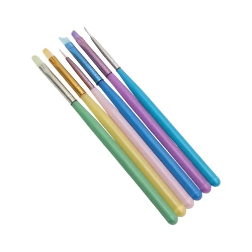 Πινέλα Νυχιών Σετ 6 τεμ. Pastel