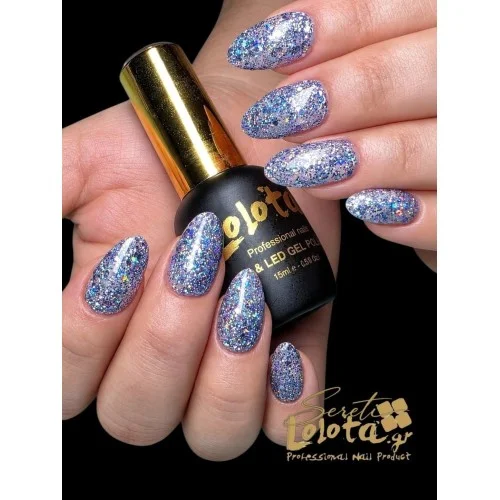 Ημιμόνιμο Glitter Επαγγελματικό Βερνίκι Lolota 15ml GT29