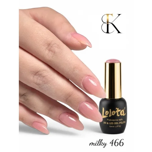 Ημιμόνιμα Επαγγελματικά Βερνίκια Lolota 15ml Milky Γαλλικού