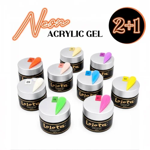 Summer Offers AcrylicGel Neon Lolota 30ml 2 + 1 ΔΩΡΟ 
