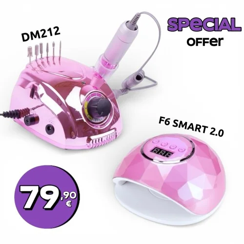 Σετ Μανικιούρ Πεντικιούρ Τροχός 65w DM212 & Λάμπα 86w F6 Chameleon