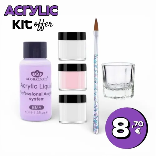 Acrylic Nail System Σετ Ακρυλικού για Νύχια Global Nail 