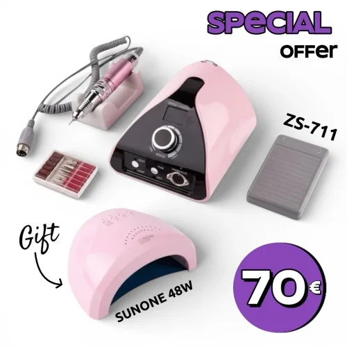 Επαγγελματικός τροχός νυχιών ZS-711- Nail drill set pro 65W