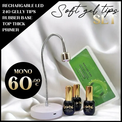 Πακέτο Εφαρμογής Gelly Soft Gel tips Lolota 