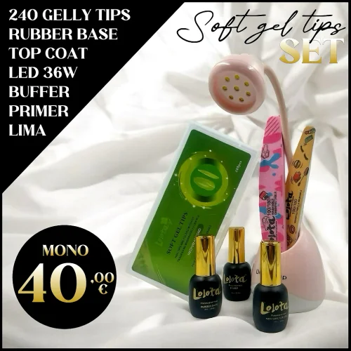 Πακέτο Εφαρμογής Gelly Soft Gel tips Lolota 