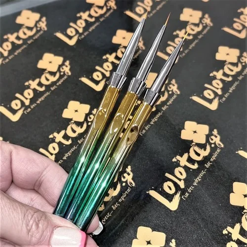 Πινέλα Nail Art Rainbow με εργονομική λαβή