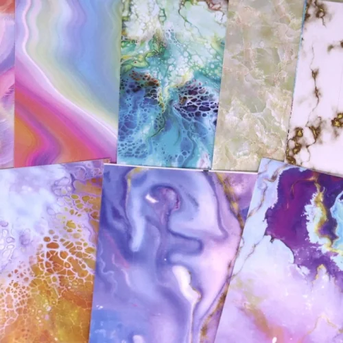 Αυτοκόλλητα Νυχιών Holo 3D Foil 16 Φύλλα Galaxy
