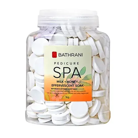 Αναβράζουσες Ταμπλέτες για Pedicure – SPA MILK + HONEY 1kgr