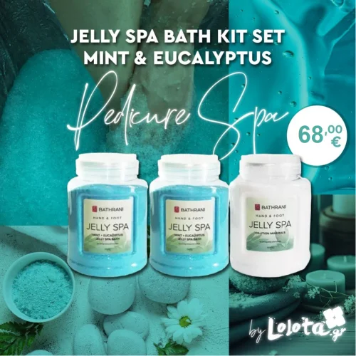 Jelly Spa Bath Kit Set Mint + Eucalyptus