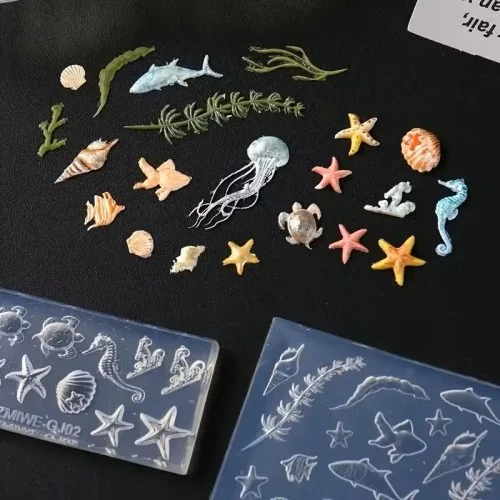 Φόρμες Καλούπια Σιλικόνης για 3D Charms Σετ 2 τμχ