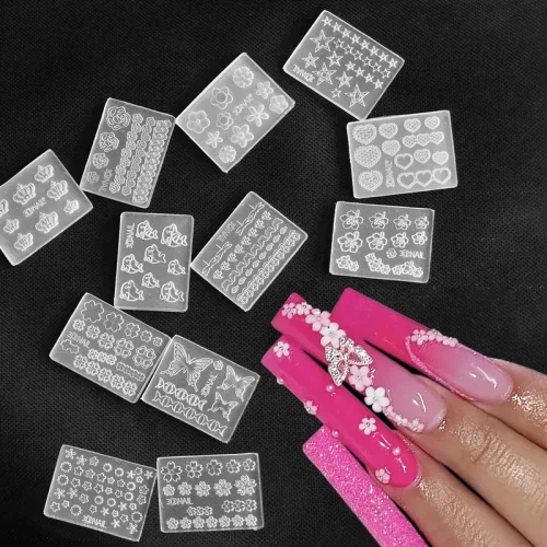 Φόρμες Καλούπια Σιλικόνης για 3D Charms Σετ 12 μίνι τμχ