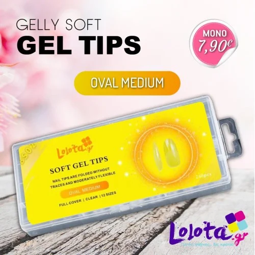 Lolota Soft Gel Tips Medium Oval BS02