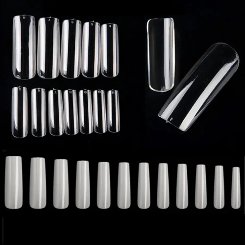 Tips Νυχιών Square Oval 500 τεμάχια Natural XL