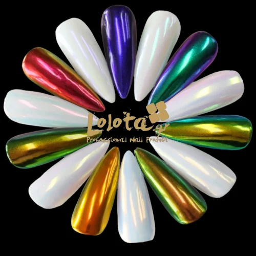 Chameleon Neon Unicorn Mirror Powder Nail Mermaid Chrome 