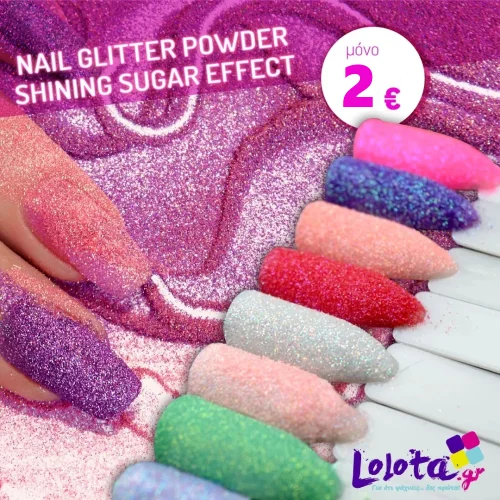 Nail Glitter Powder Shining Sugar Effect Glitter Dust Candy Coat