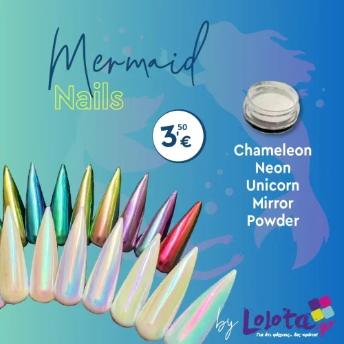 Chameleon Neon Unicorn Mirror Powder Nail Mermaid Chrome 