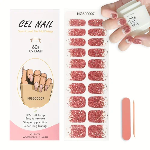 Gel Nail Wraps 20 Strips