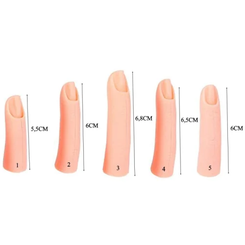 Δάχτυλα Εξάσκησης Manicure 5τεμ.με μαγνητική βάση