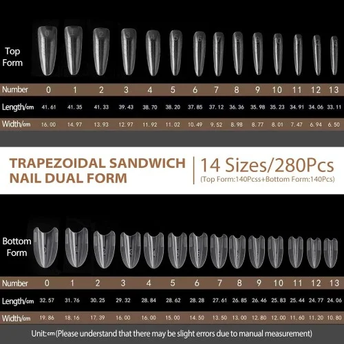 Sandwich Dual Forms Αμύγδαλο 280τμχ Νο#38