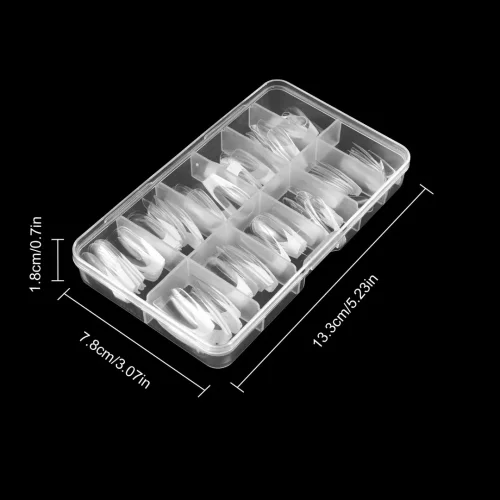 Nail Tips French Manicure full cover 120τεμ.