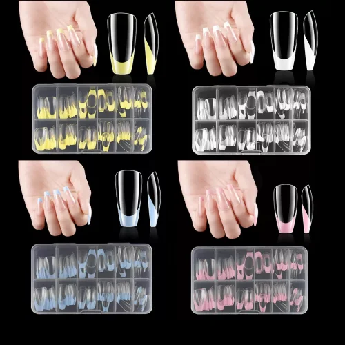 Nail Tips French Manicure full cover 120τεμ.