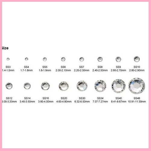 Στρας Νυχιών Global Nail Crystal Lized S6 2,00mm AB 1440 pcs   