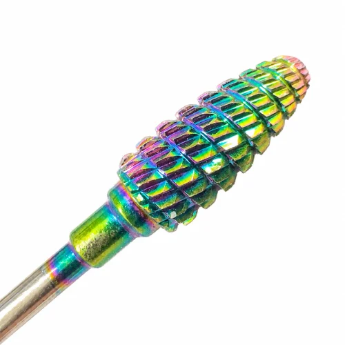 Φρέζα για gel & ακρυλικό Κωνική Rainbow