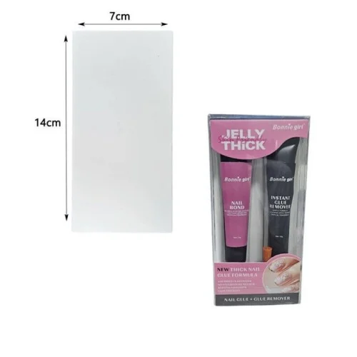 Σετ Κόλλα Νυχιών και Αφαιρετικό Κόλλας Jelly Skin Friendly Thick