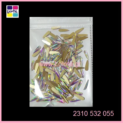 Stras Νυχιών τύπου Swarovski 0,9mm 3D Σταγόνα